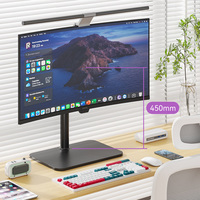 Bras de moniteur, support de bureau, support de table, bras de support pour écran d'ordinateur, support pour écran de 14 à 43 pouces, 15 kg / 33 livres, rotation à 360 degrés