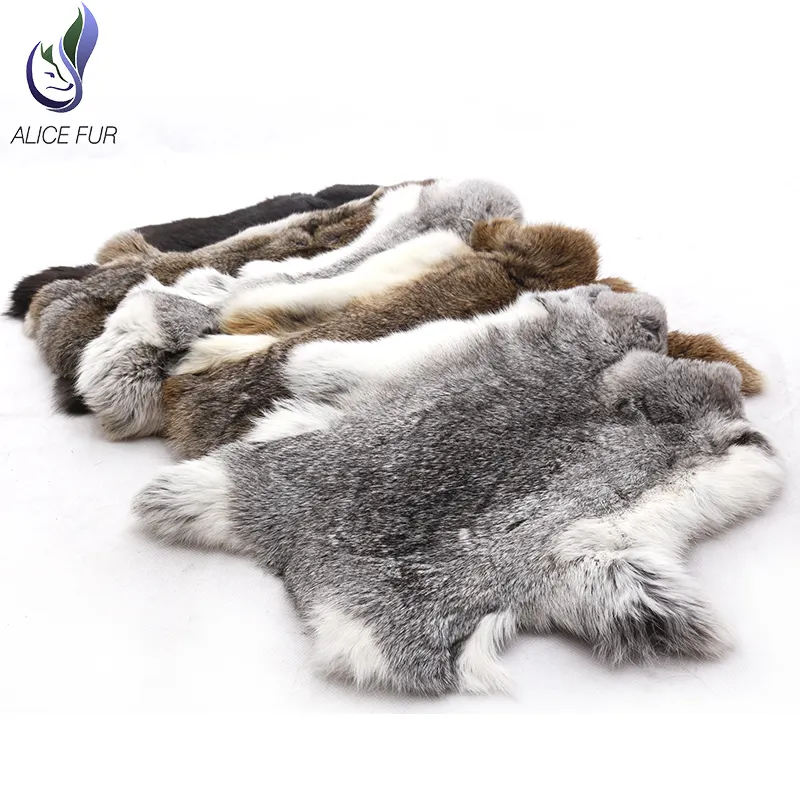 100% Natural Full Skin Rabbit Fur