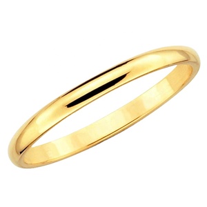 Heißer Verkauf Goldschmuck 14K Massives Gelbgold 4mm Schlichter Damen- und Herren-Ehering - Product Image 6