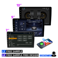 Navigation multimédia automobile 9 pouces 10 pouces Lecteur MP5 sans fil Carplay Android Auto Écran tactile IPS Radio Wifi DSP