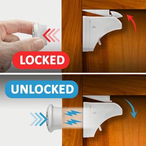 Cerradura Magnética de Seguridad para Bebés con 12 Cierres y 3 Llaves - Material ABS, Diseño Oculto, Modelo 823, Para Todas las Estaciones - Product Image 5