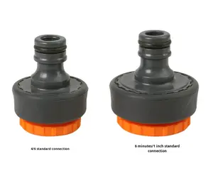 Vente en gros de connecteurs standard de 1/2 pouces/3/4 pouces connecteurs d'eau de jardin pour lave-auto <span class=keywords><strong>machine</strong></span> <span class=keywords><strong>à</strong></span> <span class=keywords><strong>laver</strong></span> <span class=keywords><strong>tuyau</strong></span> de pistolet <span class=keywords><strong>à</strong></span> eau de lavage de voiture - Product Image 2