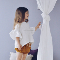Ensemble haut et short pour bébé fille, haut à volants, vêtements décontractés pour enfants, tenue d'été pour tout-petits, hauts et shorts pour bébés