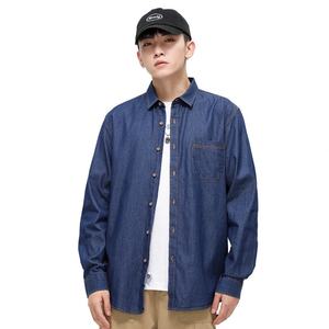 Camisa de Manga Larga para Hombre, Uniforme de Empresa al Mejor Precio, Diseño Clásico Único con Estampado, 100% Algodón Denim - Product Image 2