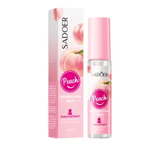 Wholesale Peach Flavor Fresh Mouth Anti-Bad Breath Freshener Oral Spray Breath Spray