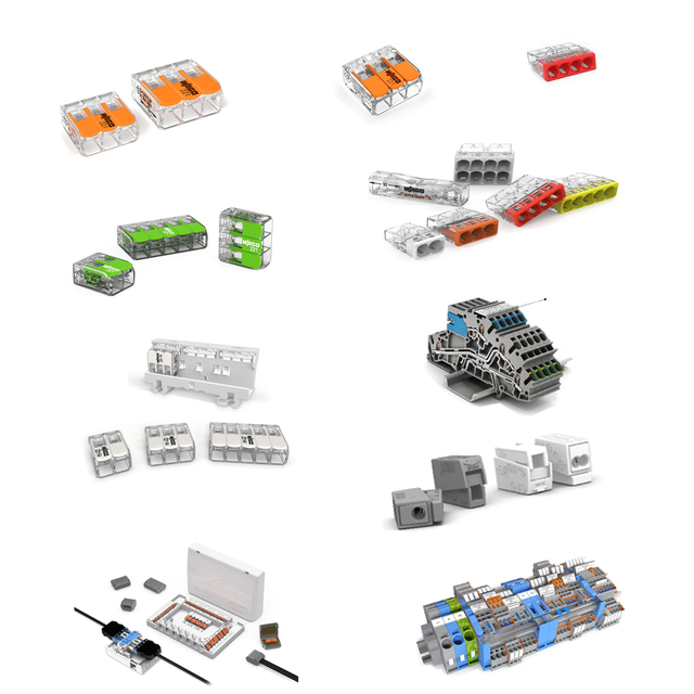 250-408/000-012 WAGOS Spring Quick Connector Terminal Block PCB WAGOS Connector Terminal Push in Jack Spring 250-408/000-012