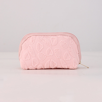 Trousse de Maquillage Femme Personnalisée Grande Capacité en Tissu Éponge avec Fermeture Éclair pour Voyage