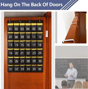 Organisateur mural ou de porte pour téléphones portables avec 30 poches numérotées (pour salle de classe) - Product Image 3