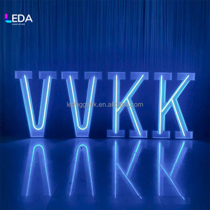 Letras LED 3D con Luz RGB, Cambio de Color, Exhibición Estática, Decoración Independiente para Eventos y Fiestas - Product Image 5