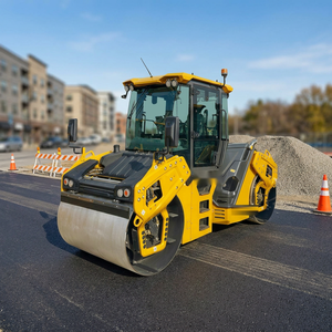Rouleau compresseur routier à double tambour de 10 tonnes XD105T, directement de l'usine, puissant compacteur d'asphalte, rouleau vibratoire - Product Image 3