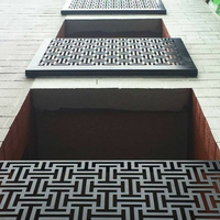 Panneau de façade en aluminium découpé au laser pour mur-rideau extérieur de style Mashrabiya
