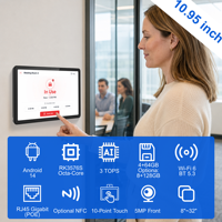 Tableta para Sala de Reuniones POE con Pantalla Táctil de 10 Puntos, API Abierta, Compatible con Varias Software de Programación de Reuniones