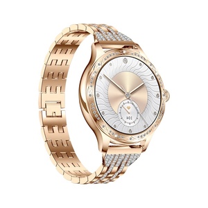 2024 Mới Thời Trang Sang Trọng Kim Cương Thông Minh Đồng Hồ AK60 1.27 Inch 360*360 HD Màn Hình Bt Gọi Smartwatch Cho Phụ Nữ Phụ Nữ Phụ Nữ - Product Image 3