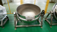 Chaudière à double enveloppe chauffée par huile pour un chauffage stable, avec grattoir pour matériaux à haute viscosité
