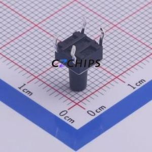 TS-1002-09526 Tactile Switch Through hole Component (THT)-4P,6x6mm Switch Single Pole Single Throw Round Button Through Hole 6mm - Product Image 2