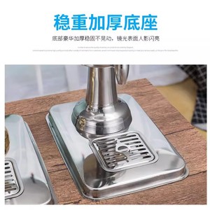 Conteneur à jus en acier inoxydable, rectangulaire, qualité commerciale, sécurité alimentaire, distributeur de comptoir pour hôtel, restaurant, buffet - Product Image 1