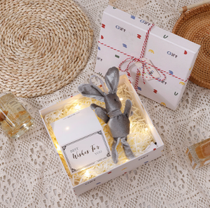 Boîte <span class=keywords><strong>cadeau</strong></span> rigide style Ins, haut et bas, à pois, avec ruban en corde, pour faveurs de mariage, souvenir de demoiselle d'honneur, emballage pour fête - Product Image 5