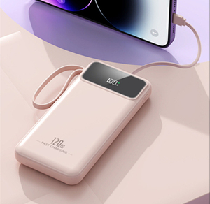 Station d'alimentation mobile <span class=keywords><strong>portable</strong></span> personnalisée de 20 000 mAh ultra-mince, grande capacité, charge rapide, fonction étanche, ligne indépendante - Product Image 1