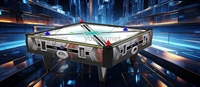 Table de hockey sur air carrée YUTOGAMES à 4 joueurs, personnalisable, 2M, jeu d'arcade, à monnayeur, la plus vendue