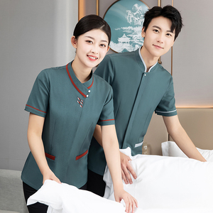 Uniforme <span class=keywords><strong>de</strong></span> trabajo <span class=keywords><strong>de</strong></span> diseño occidental moderno para azafata <span class=keywords><strong>de</strong></span> hotel y ventana, atuendo <span class=keywords><strong>de</strong></span> trabajo limpio y estilo sirviente - Product Image 3