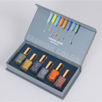 Boîte cadeau en carton magnétique recyclable de luxe avec typographie gratuite, pour vernis à ongles, huile essentielle, cosmétiques, boîte vide personnalisée