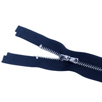 Fermeture éclair à glissière ouverte Zenith Shinny Silver ZM10006, fermeture éclair en métal durable à verrouillage automatique, fabriquée en laiton de haute qualité, sans nickel