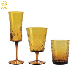 Passe au lave-vaisselle ambre vert gris rose mode <span class=keywords><strong>verre</strong></span> à champagne <span class=keywords><strong>gravé</strong></span> <span class=keywords><strong>verre</strong></span> à eau vintage gobelet <span class=keywords><strong>verre</strong></span> à <span class=keywords><strong>vin</strong></span> bleu - Product Image 2
