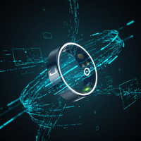 Bague Intelligente Personnalisée pour iOS/Android, Étanche, Suivi d'Activité Électronique, pour le Sport, le Sommeil et la Santé, Contrôle par Application, IA Intelligente
