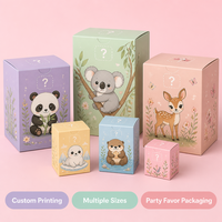 Boîte Cadeau Mystère Personnalisée en Gros OEM, Boîte Surprise en Papier Imprimée, Emballage Rigide Kawaii pour Jouets d'Enfants et Cadeaux de Fête
