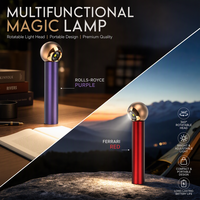 Lampe de table LED sans fil 9000mAh, lampe de bureau rechargeable, commande gestuelle, tête réglable à 360 degrés, CRI95, lampe de lecture à intensité variable