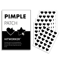 Patchs hydrocolloïdes multi-spécifications contre l'acné pour les peaux sujettes à l'acné Design d'étoiles colorées Patchs pour boutons de jour et de nuit