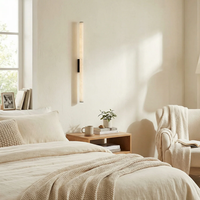 Applique murale LED de luxe style Onyx avec cadre métallique, lumière blanc chaud 3500K, design contemporain pour hôtels, villas et intérieurs résidentiels