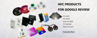Etiqueta NFC NTAG216 de 30 mm/70 mm con Resina Epoxi para Reseñas de Google, para Superficies Metálicas