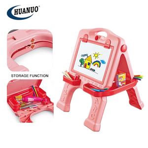 Set mainan sketsa anak-anak, 2 In 1 sisi ganda lipat papan gambar meja menggambar - Product Image 5