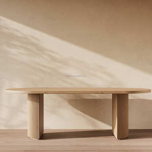 Sageliving-Juego de mesa de comedor moderno de madera maciza con sillas tapizadas <span class=keywords><strong>para</strong></span> cocina y comedor, muebles <span class=keywords><strong>para</strong></span> el hogar - Product Image 2