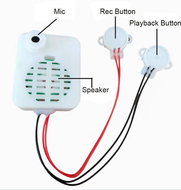 Plush Toy Push Button Sound Box/Pressing Voice Box for Plush Toy