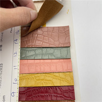 0.8mm Pu Cuir Synthétique Gaufré Crocodile Cuir Artificiel Cuir Imperméable pour Chaussure