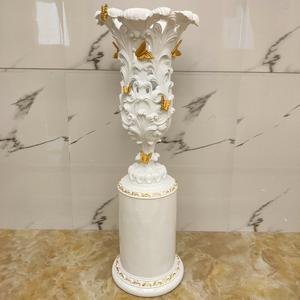 แจกันตั้งพื้นขนาดใหญ่สำหรับตกแต่งห้องแบบสร้างสรรค์แจกันทันสมัยหรูหราทรงผีเสื้อโรงแรมห้องโถงโมเดลห้อง - Product Image 1