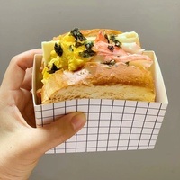 Boîte à sandwich Offre Spéciale vente en gros de boîte à sandwich d'emballage rectangulaire de panneau ivoire personnalisé