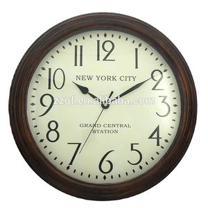 Tour française <span class=keywords><strong>Paris</strong></span> thème chiffres arabes rond en bois rétro blanc <span class=keywords><strong>horloge</strong></span> murale pour cuisine - Product Image 3