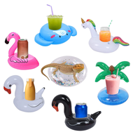 Porte-gobelets gonflable pliables, lot de 20 pièces, flotteur pour boissons à la piscine d'été, variété de boissons