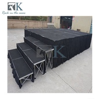 Plate-forme de scène de concert portable Spider Deck facile à installer risers de tambour