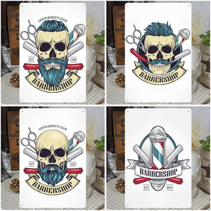 Cartel de Metal para decoración de pared de interior, placas de decoración para barbería, artesanías, letrero de hierro Vintage, letrero de estaño de Metal personalizado - Product Image 4