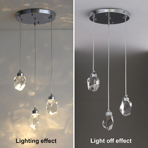 JYLIGHTING Lámpara <span class=keywords><strong>de</strong></span> Arañ<span class=keywords><strong>a</strong></span> <span class=keywords><strong>de</strong></span> Cristal Moderna, Creativa y Sencilla <span class=keywords><strong>de</strong></span> Estilo Americano, Lámpara Colgante LED, Lámpara <span class=keywords><strong>de</strong></span> Arañ<span class=keywords><strong>a</strong></span> Minimalista Moderna - Product Image 2