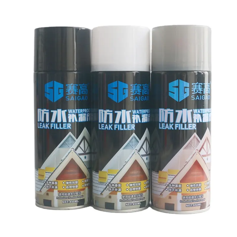 Spray sellador de fugas impermeable de secado rápido, spray nano térmico impermeabilizante para paredes