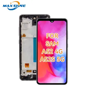 Amoled Lcd For Samsung A52 4g Lcd Screen With Frame For Samsung A52 Original Oled Display