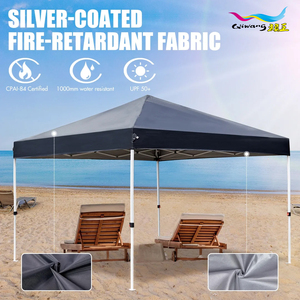 Hex çerçeve 50mm alüminyum gölgelik çadır Pop up dükkanı çardak baskı kumaş açık sergi özel çadır ile Logo 10x10 - Product Image 5