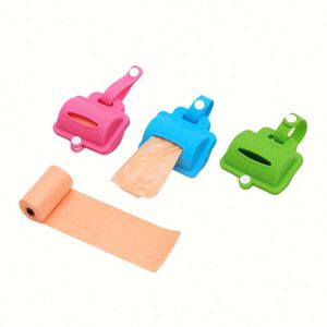 Eco-Friendly Silicone <b>Dog</b> Poop Dispenser Holder With Leak-Proof Feature Disposable Waste Bag Assortment for Leashes - Product Image 1