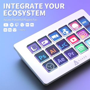 Alibaba Compras en línea Sitio web AJAZZ AKP153 Controlador de escritorio Controlador de estudio Streamer de escritorio Proveedor de cubierta Mayorista - Product Image 3