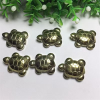 Offres Spéciales naturel pyrite tortue sculpture pierres de guérison tortue sculpture pour bricolage cristal cadeau